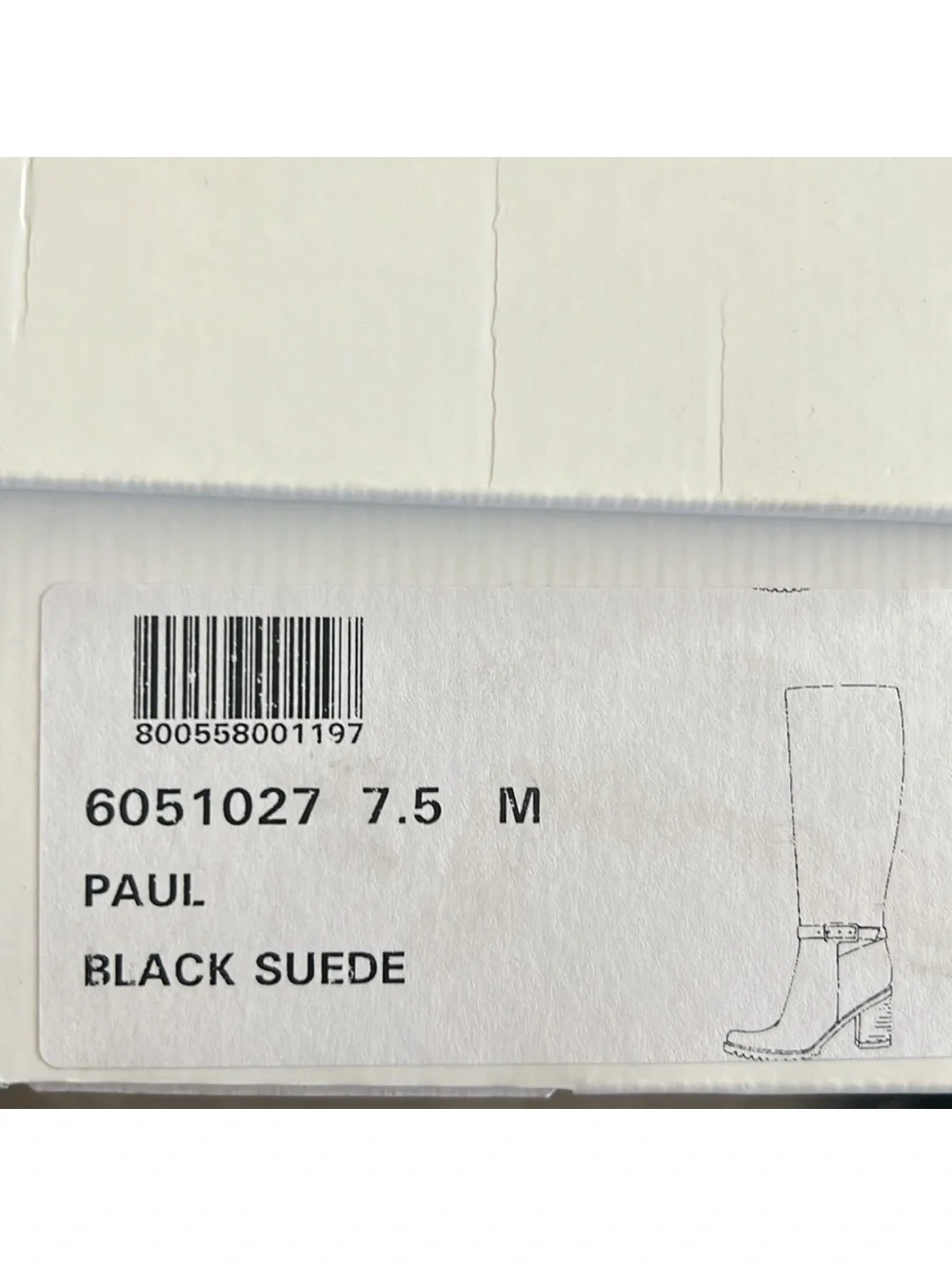 NWT La Canadienne Paul Buckled High Heel Boots, Black Size 7.5M New in Box